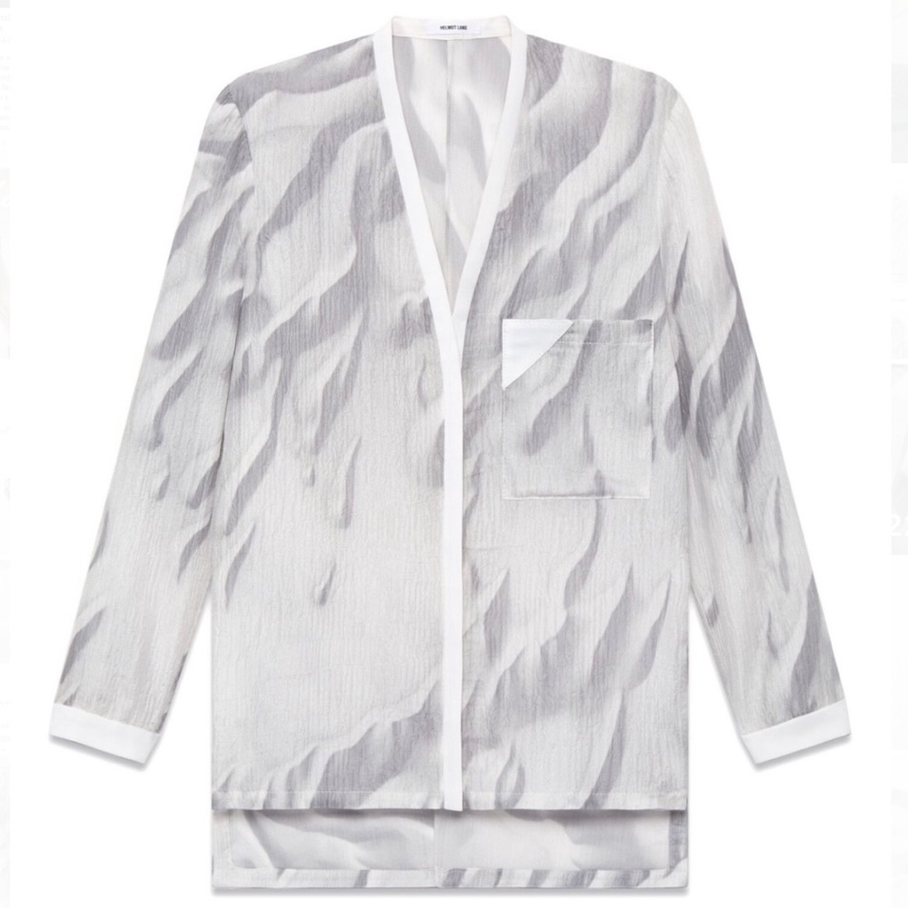 Helmut Lang Mars Print Silk Blouse Size P / XS / US 2